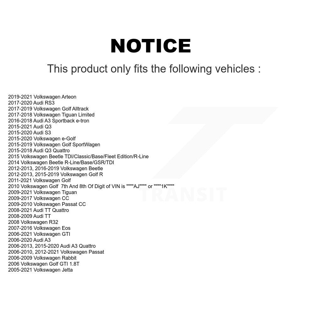 Suspension Control Arm Rear Upper TOR-CK640613 For Volkswagen Jetta Tiguan Golf