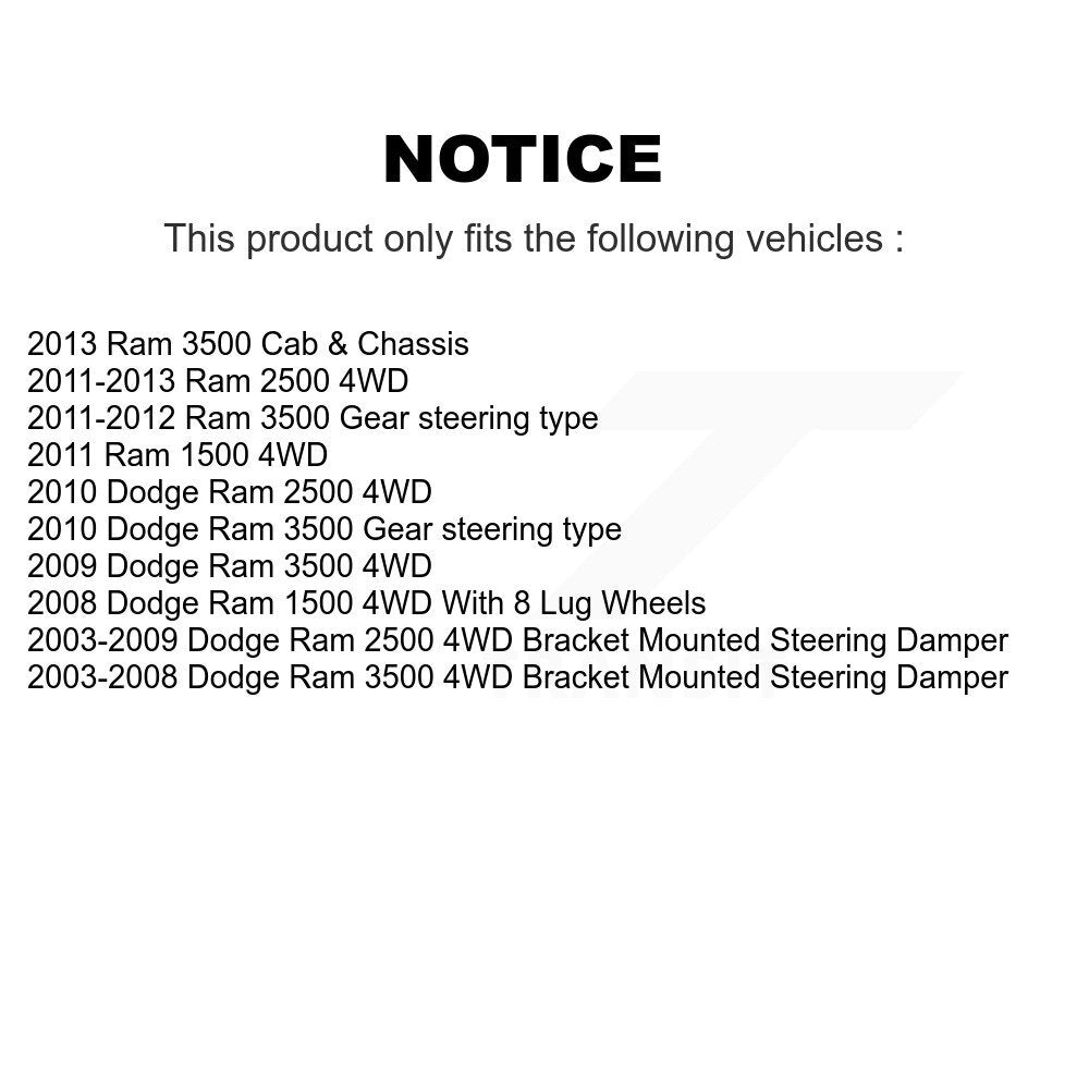 Steering Tie Rod End Front Right Outer TOR-DS300044 For Dodge Ram 3500 2500 1500