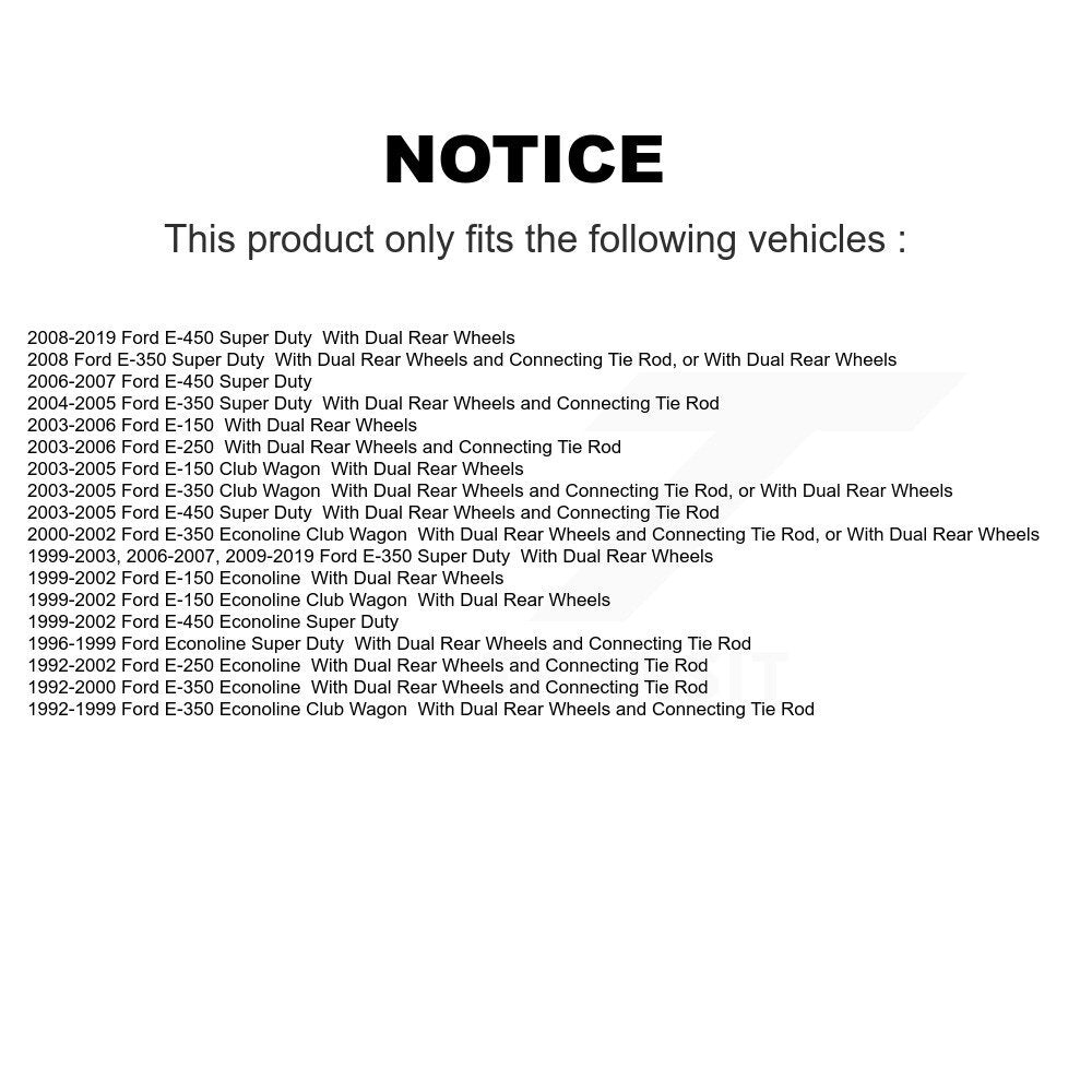 Steering Drag Link Front Right Inner TOR-DS300055 For Ford E-350 Super Duty Club