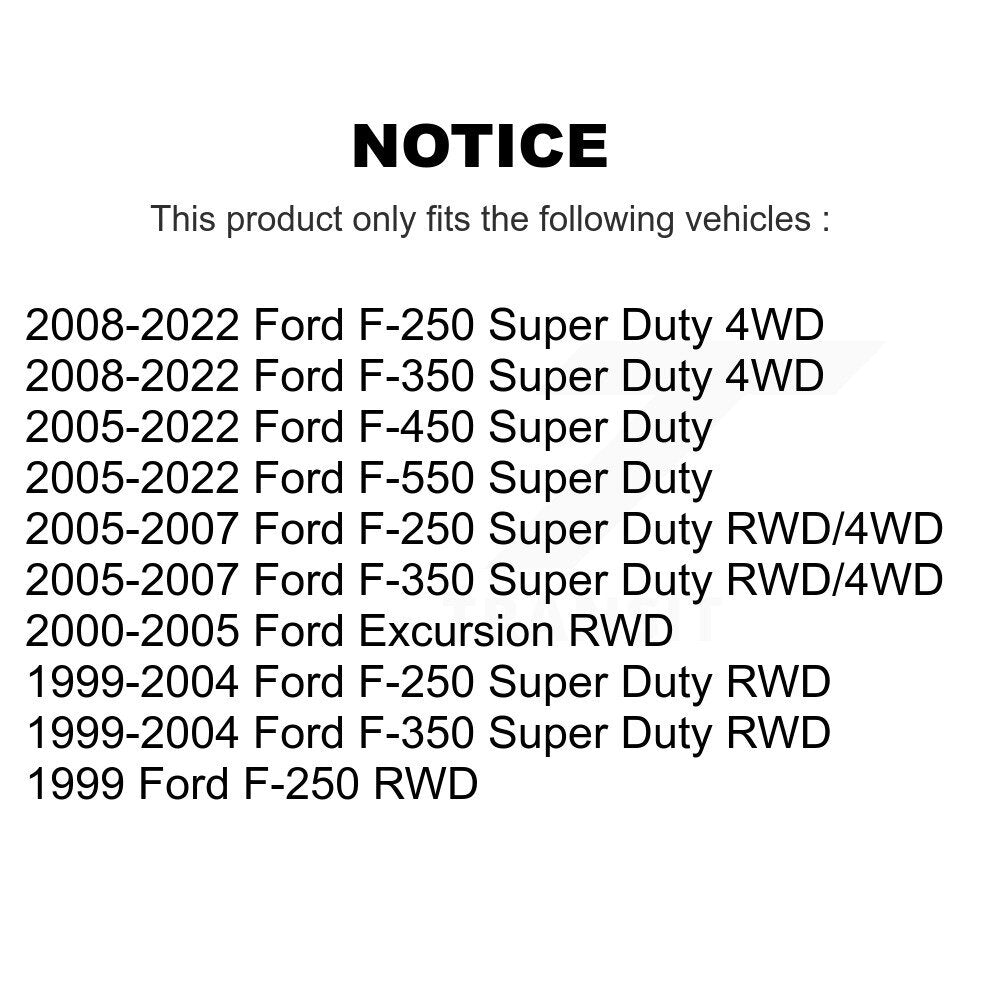 Steering Adjusting Sleeve TOR-ES3420S For Ford F-350 Super Duty F-250 F-450