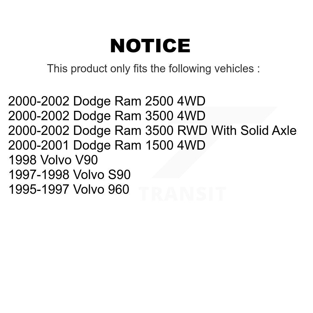 Steering Tie Rod End Front Outer TOR-ES3526 For Dodge Ram 2500 1500 3500 Volvo