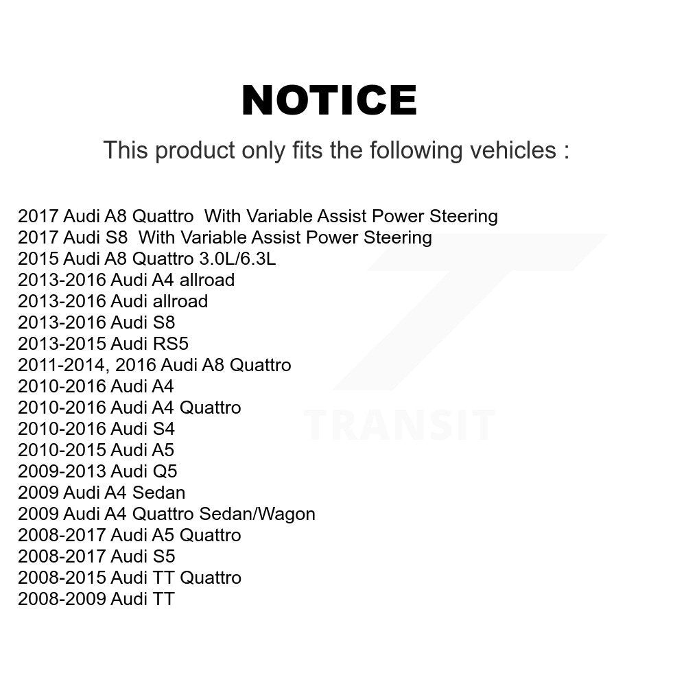 Steering Tie Rod End Front Inner TOR-EV800390 For Audi A4 Quattro Q5 A5 S4 S5 TT