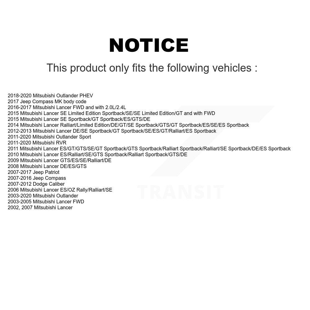 Suspension Control Arm Bushing Front Lower Rearward TOR-K200254 For Mitsubishi
