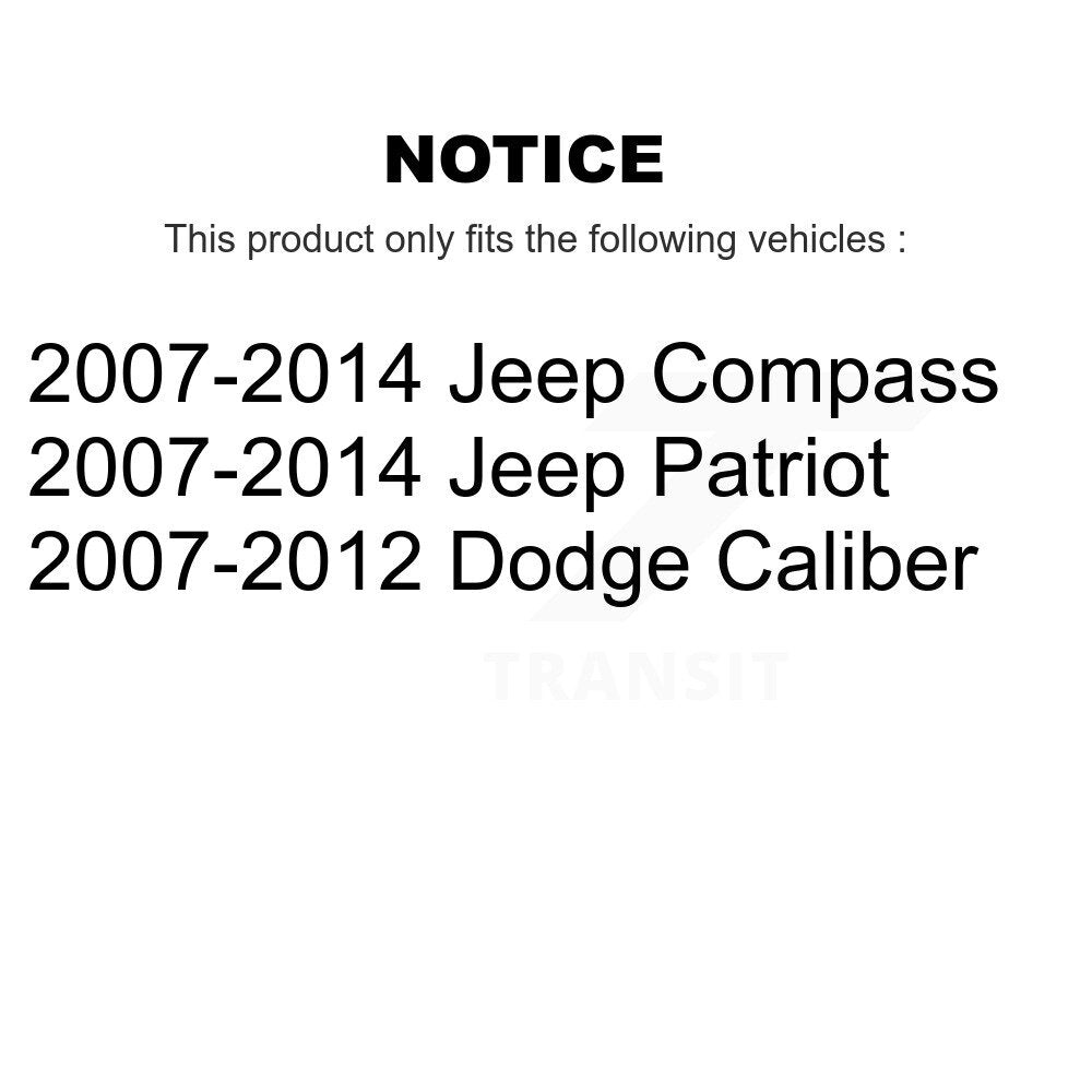 Suspension Control Arm Bushing Front Lower Forward TOR-K200255 For Jeep Patriot