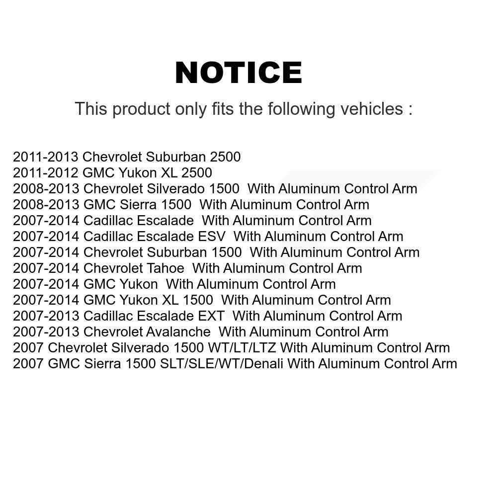 Suspension Ball Joint Front Lower TOR-K500007 For Chevrolet GMC Sierra 1500 XL