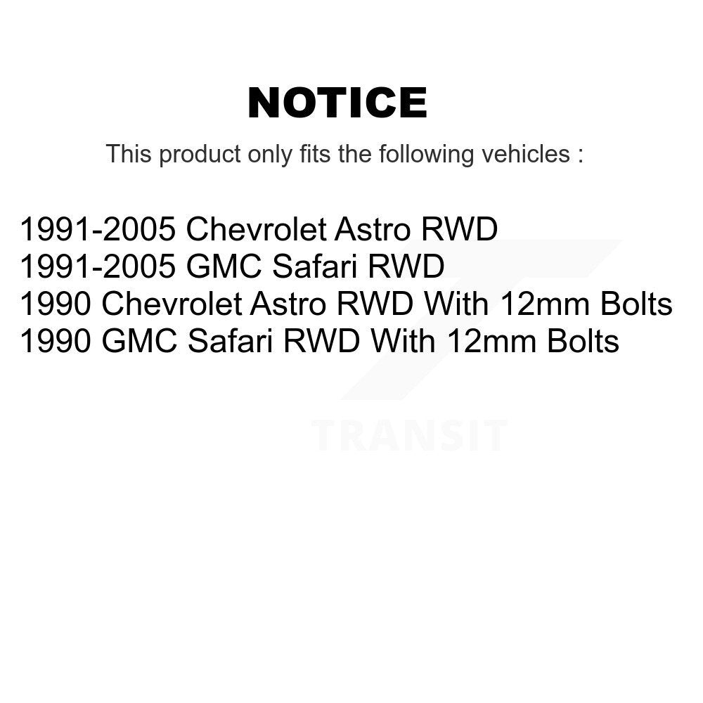 Steering Idler Arm Front Left TOR-K6365T For Chevrolet Astro GMC Safari RWD