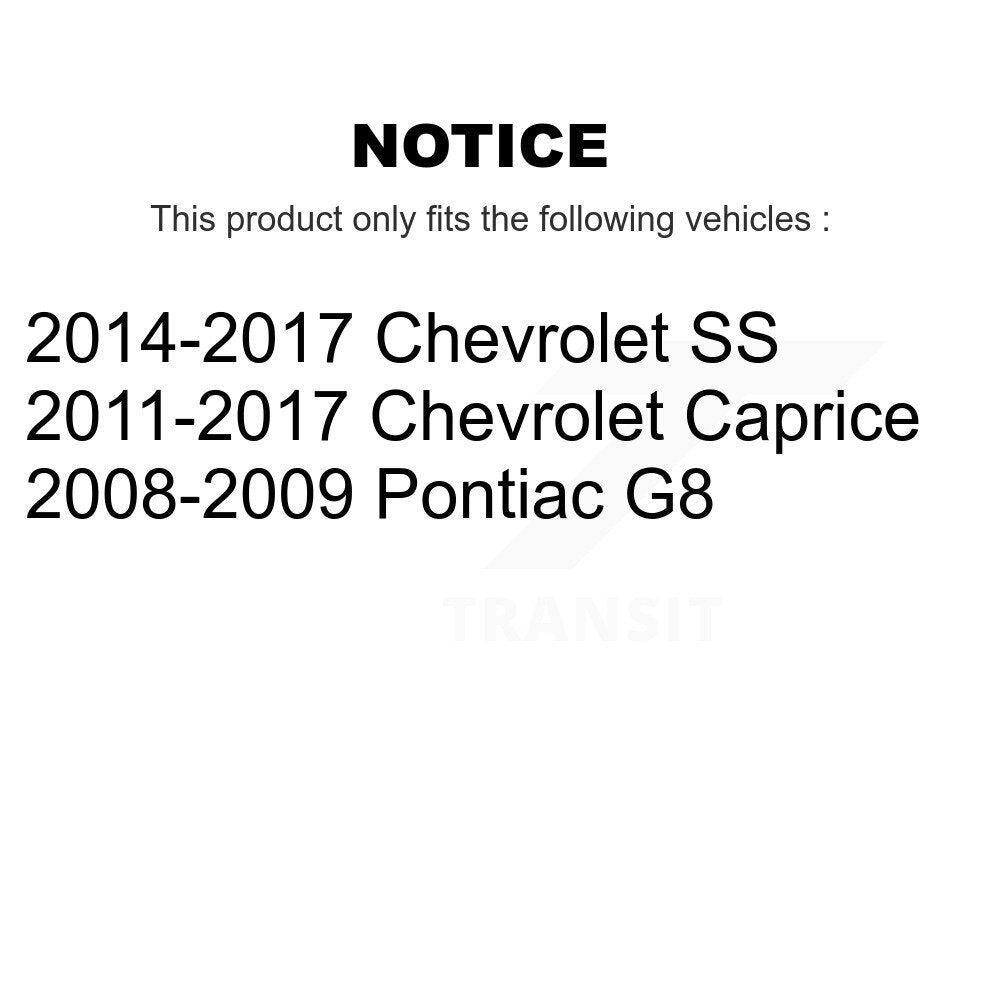 Suspension Stabilizer Bar Link Kit Front Right TOR-K750163 For Pontiac G8 SS