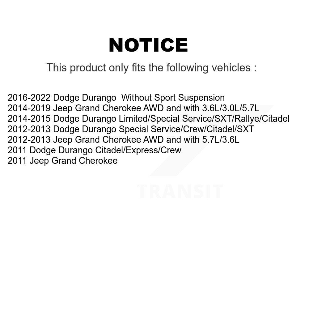 Suspension Stabilizer Bar Link Kit Rear TOR-K750573 For Jeep Grand Cherokee WK