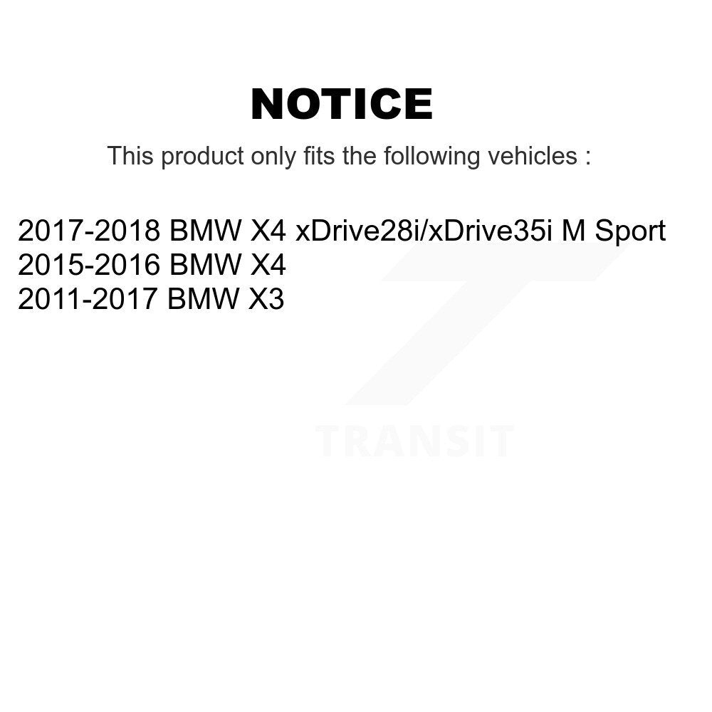 Suspension Stabilizer Bar Link Kit Front Right TOR-K750607 For BMW X3 X4