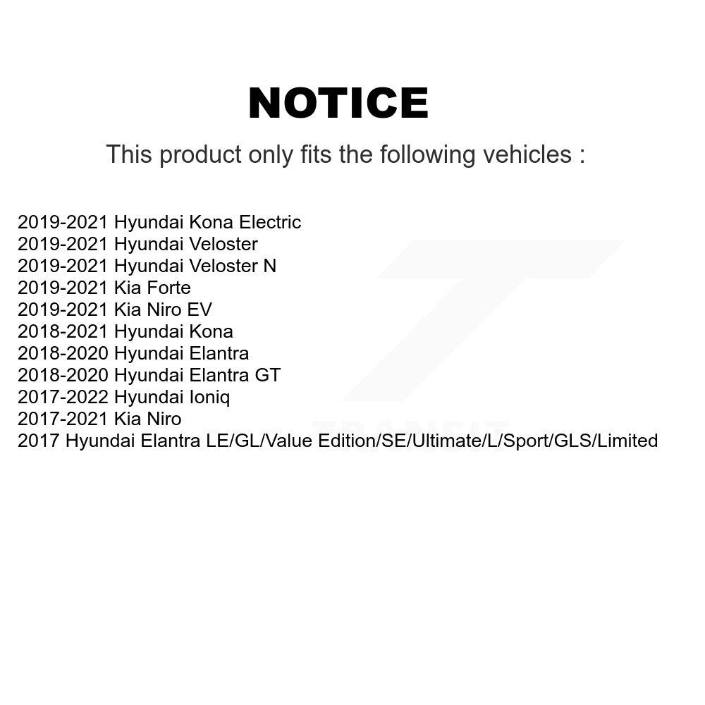 Suspension Stabilizer Bar Link Kit Front TOR-K750890 For Hyundai Kia Elantra GT