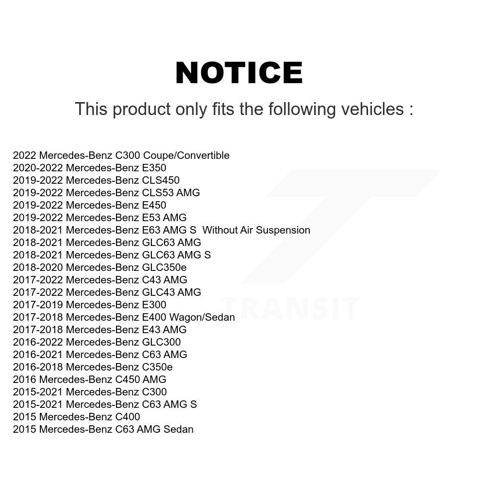 Suspension Stabilizer Bar Link Kit Rear Left TOR-K750916 For Mercedes-Benz C300