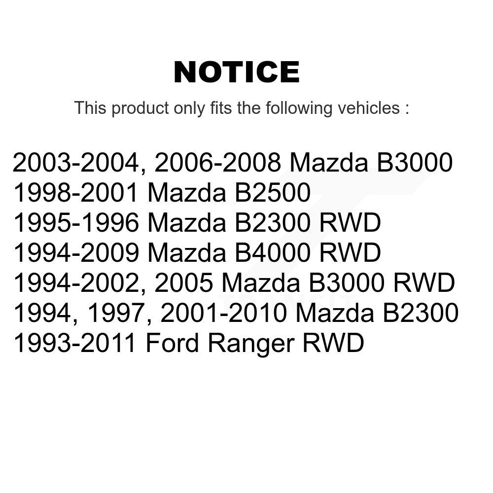 Suspension Stabilizer Bar Link Kit Rear TOR-K80101 For Ford Ranger Mazda B4000