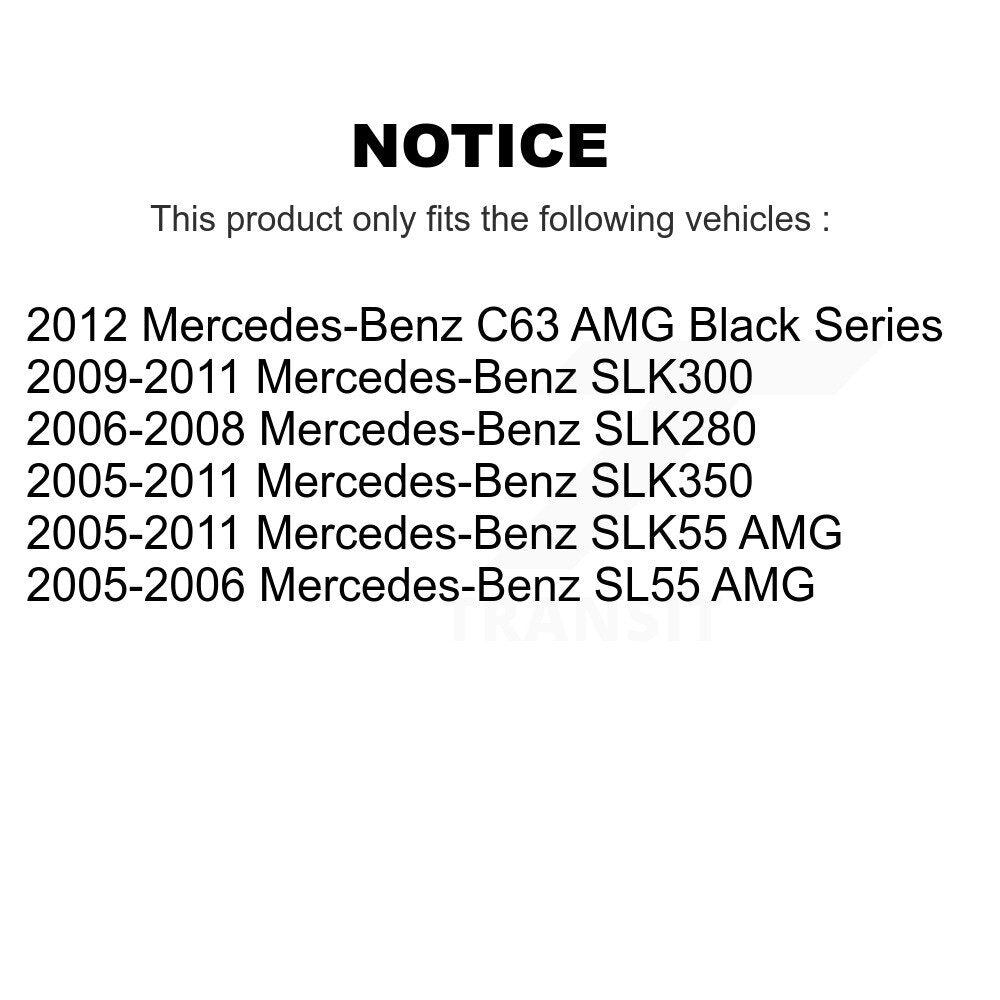 Suspension Stabilizer Bar Link Kit Front TOR-K80495 For Mercedes-Benz SLK350 AMG