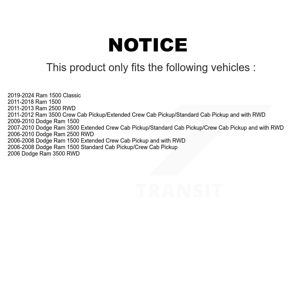 Suspension Ball Joint Front Upper TOR-K80628 For Ram 1500 Classic Dodge 3500