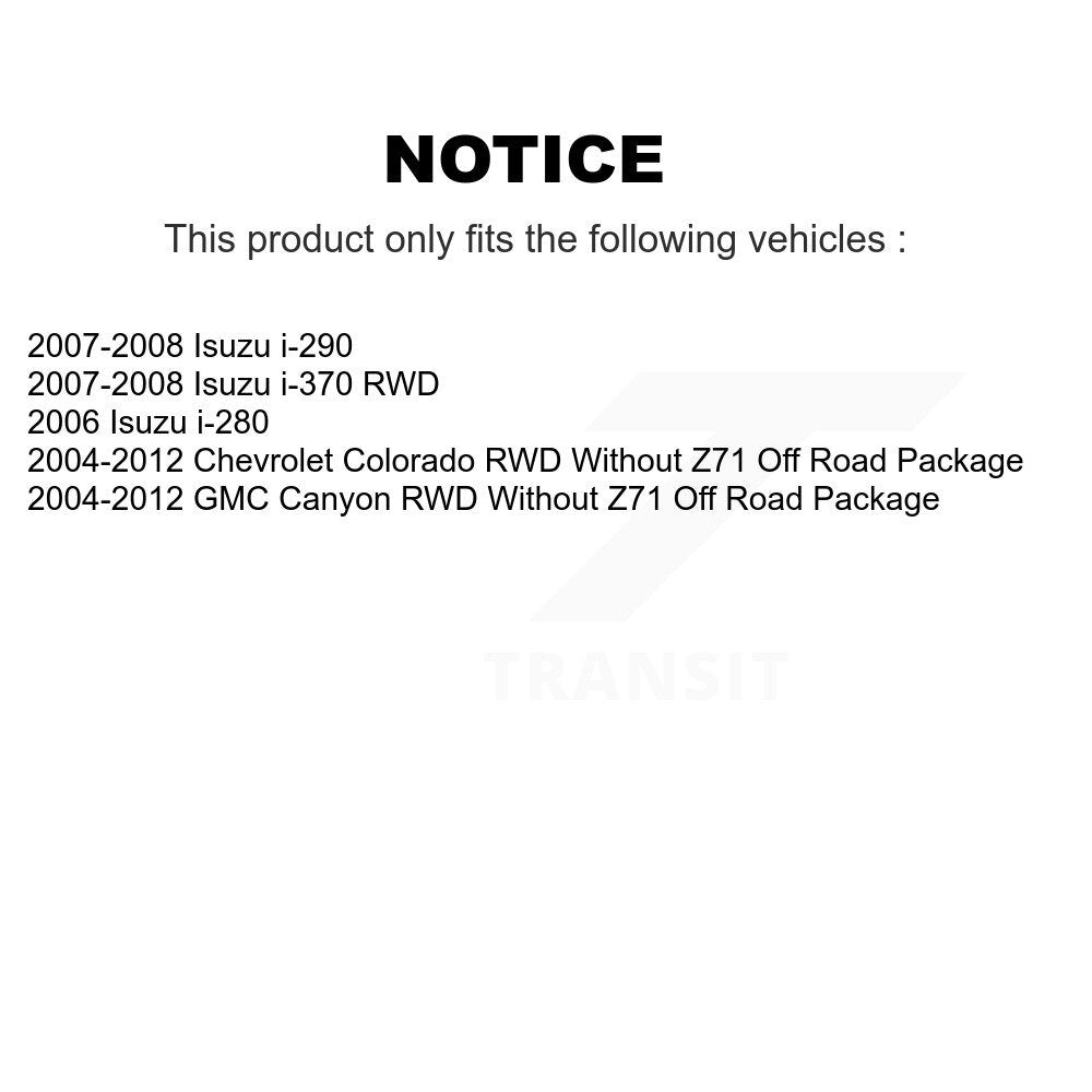 Suspension Stabilizer Bar Link Kit Front TOR-K80636 For Chevrolet Colorado GMC