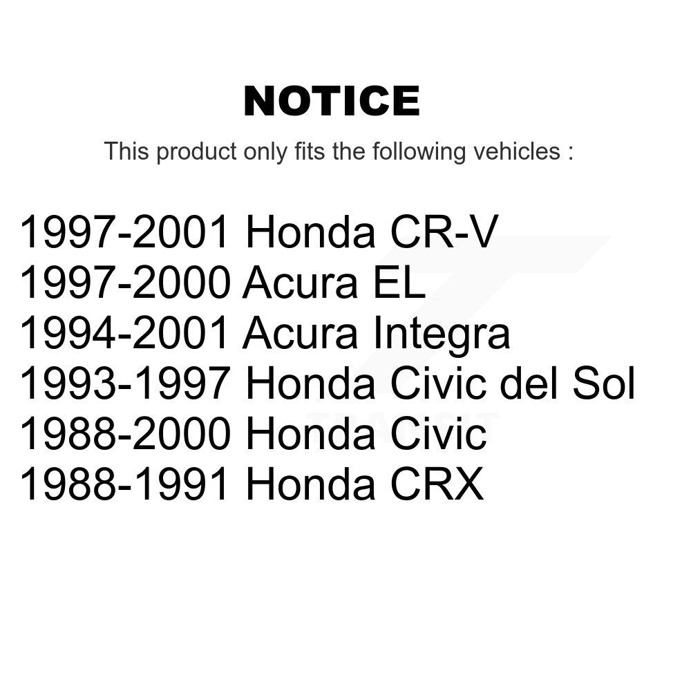 Suspension Trailing Arm Bushing Rear TOR-K80668 For Honda Civic CR-V Acura EL