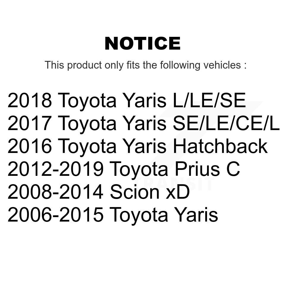 Suspension Stabilizer Bar Link Kit Front TOR-K80879 For Toyota Yaris Prius C xD