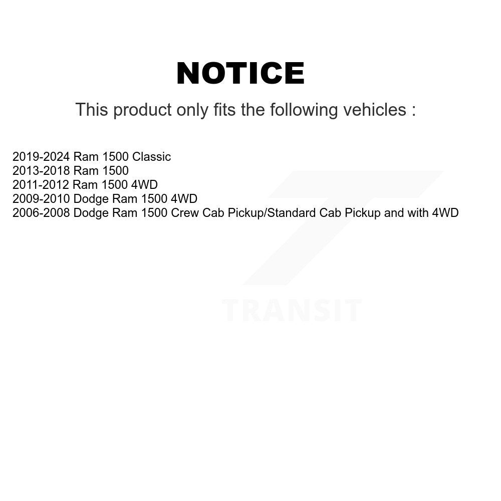 Suspension Stabilizer Bar Link Kit Front TOR-K80894 For Ram 1500 Classic Dodge