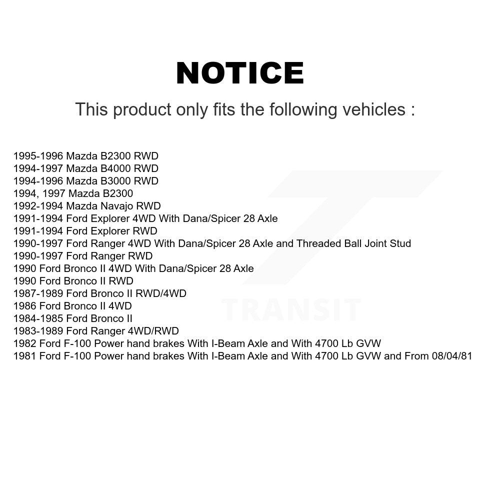 Suspension Ball Joint Front Lower TOR-K8411 For Ford Ranger Mazda Explorer B4000