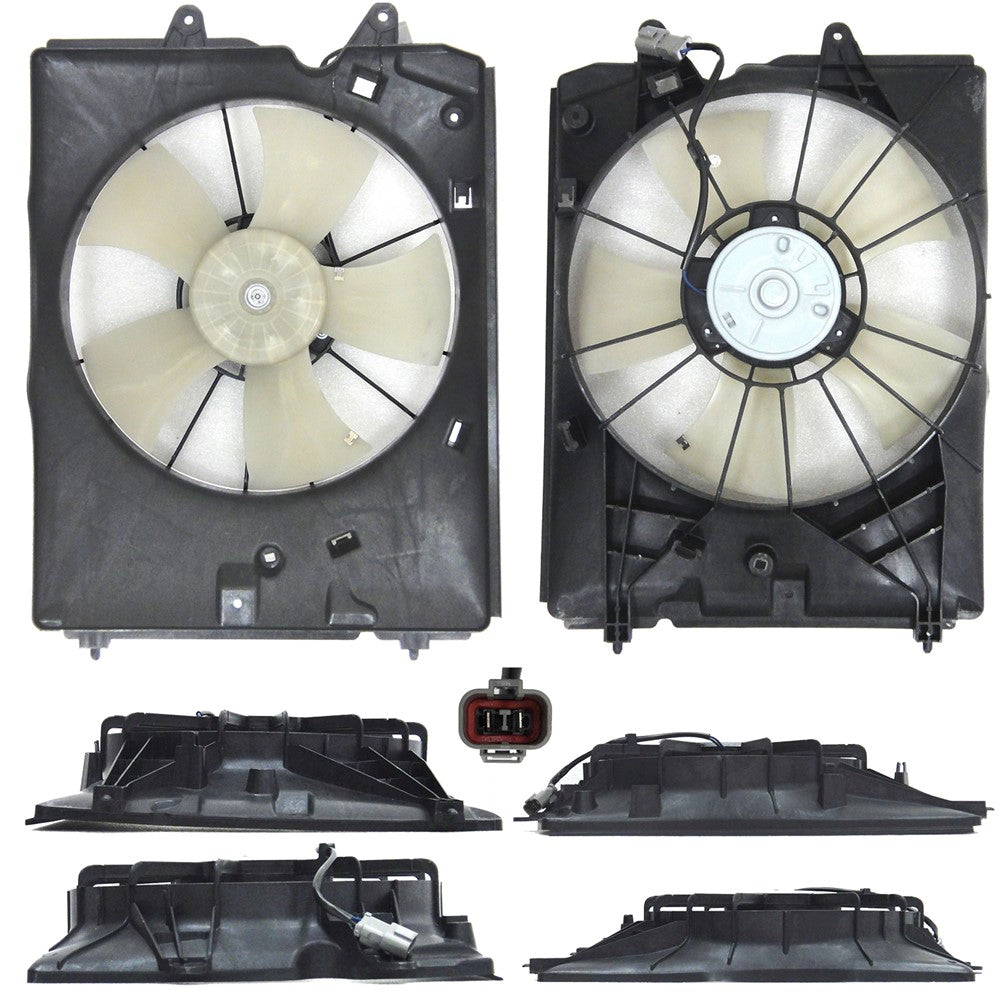 Radiator Fan Assembly Left Hand 2007-2009 Acura Mdx