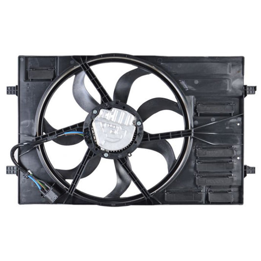 Radiator And Condenser Fan Assembly With One Big Fan 2015-2020 Audi A3 & Volkswagen E-Golf, Golf, Golf Sportwagen, Gti