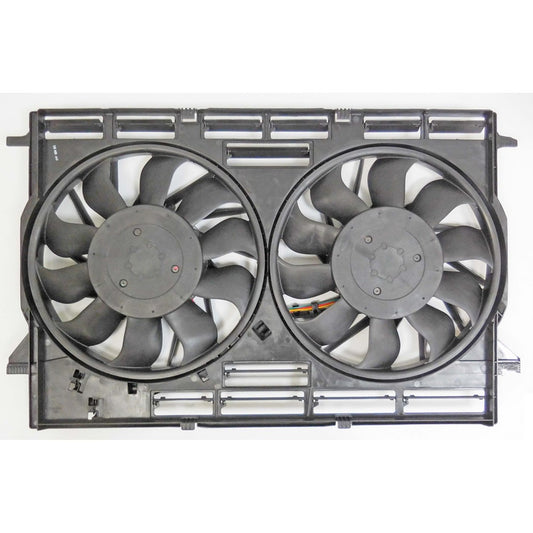 Radiator And Condenser Fan Assembly With Two Fans Side By Side 2018-2021 Audi Q5, Sq5, Q5 Sportback
