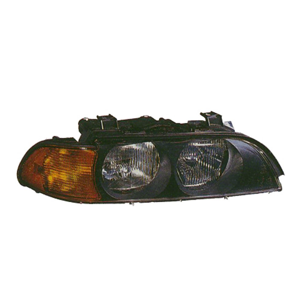 Front Right Passenger Side Halogen Headlight Lens Housing 1998-2000 Bmw 540i, 528i