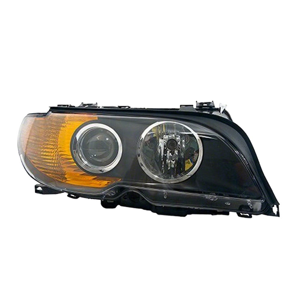 Front Right Passenger Side Halogen Headlight Lens Housing 2003-2006 Bmw 325i, 320i, 328i, 323i, 325ci, 330ci, 330i, 325xi, 330xi