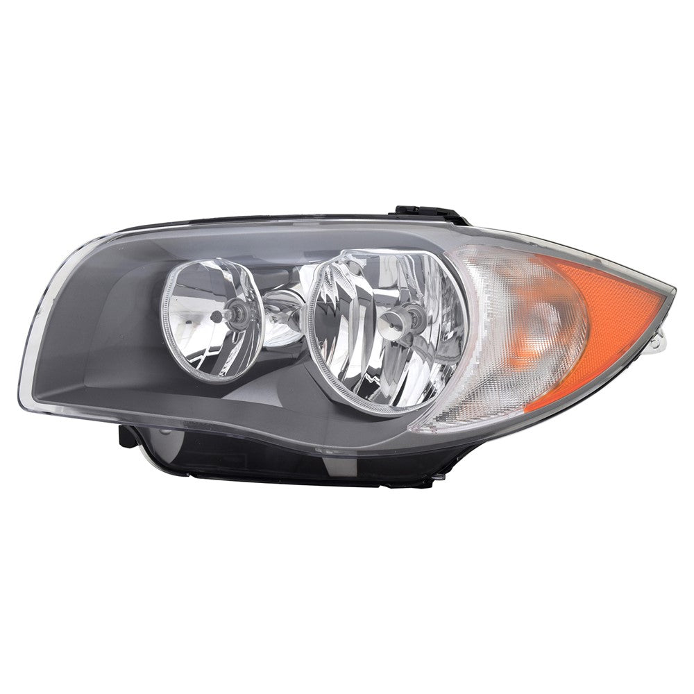 Front Left Driver Side Halogen Headlight Lens Housing 2008-2011 Bmw 128i, 135i, 1 Series M