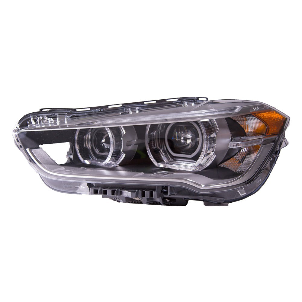 Front Left Driver Side Bi-Led Headlight Lens And Housing 2015-2016 Bmw X1