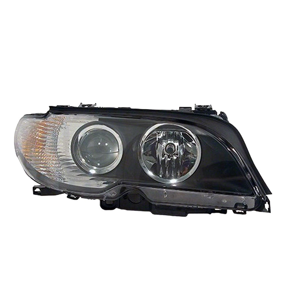 Front Right Passenger Side Halogen Headlight Lens And Housing 2003-2006 Bmw 325i, 320i, 328i, 323i, 325ci, 330ci, 330i, 325xi, 330xi