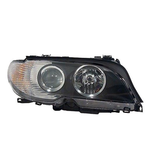 Front Right Passenger Side Halogen Headlight Lens And Housing 2003-2006 Bmw 325i, 320i, 328i, 323i, 325ci, 330ci, 330i, 325xi, 330xi
