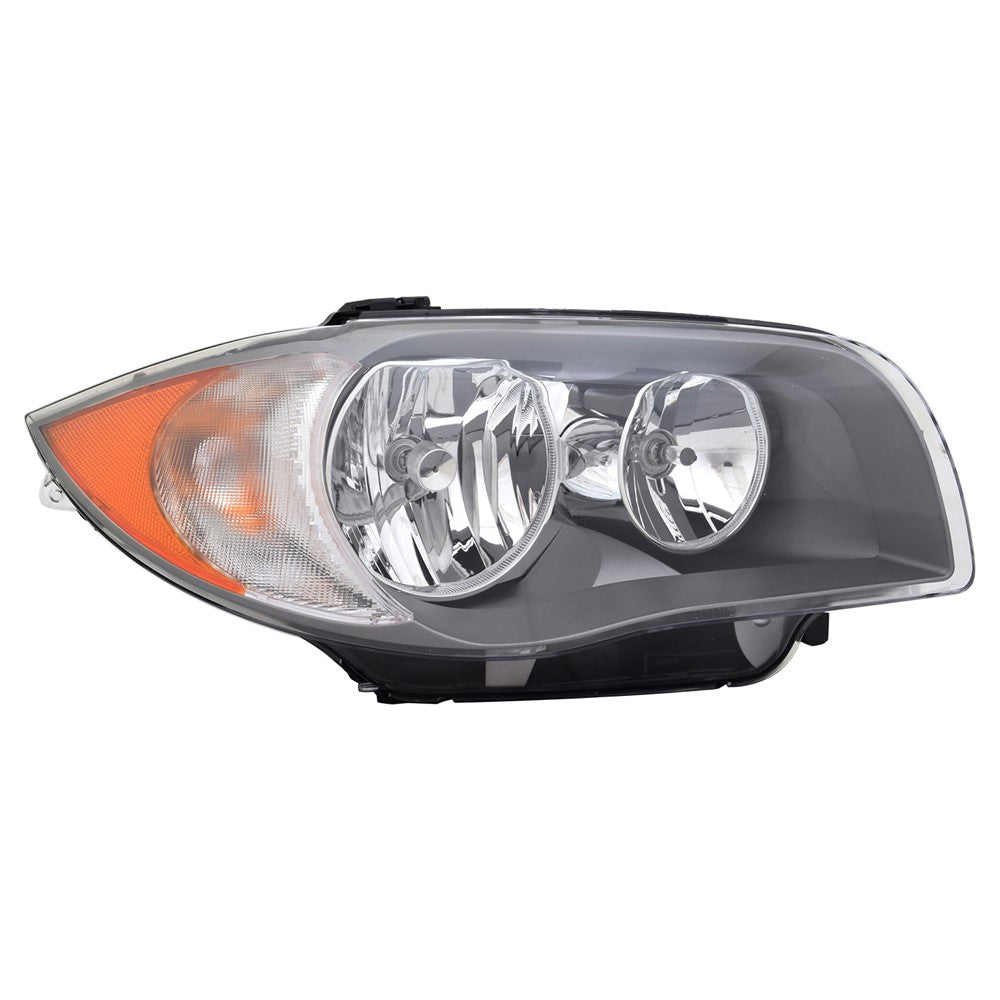 Front Right Passenger Side Halogen Headlight Lens Housing 2008-2011 Bmw 128i, 135i, 1 Series M