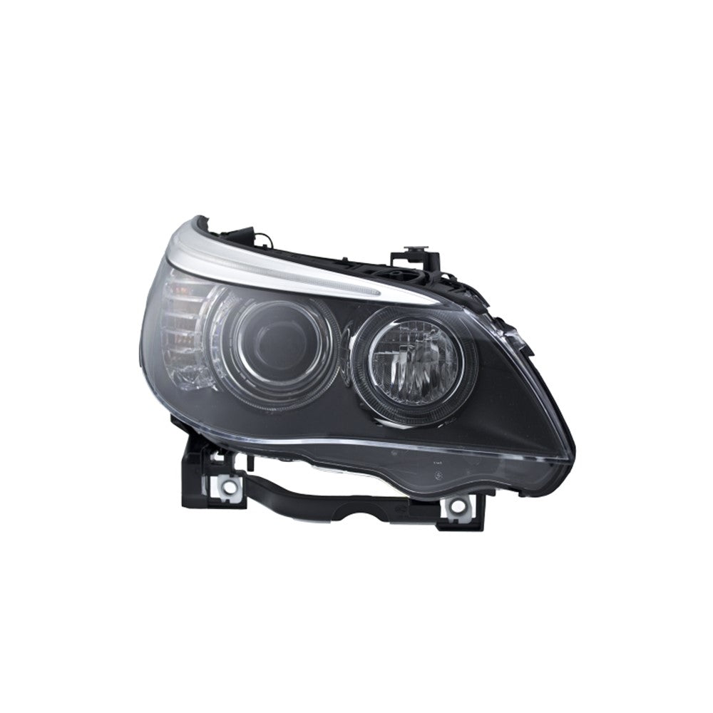 Front Right Passenger Side Hid Headlight Lens And Housing 2007-2010 Bmw 535i, 525i, 530i, 528i, 525xi, 530xi, 550i, 528xi, 535xi, 528i Xdrive