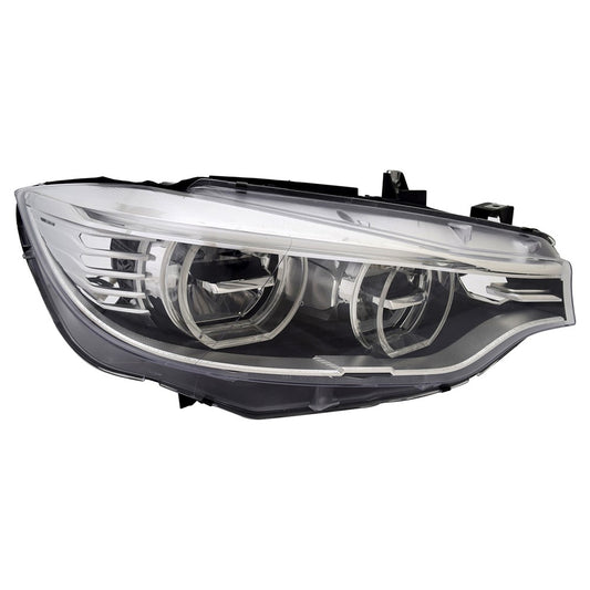 Front Right Passenger Side Led Headlight Lens Housing 2014-2018 Bmw 428i, 435i, 428i Gran Coupe, 435i Gran Coupe, M3, M4, 430i, 430i Gran Coupe, 440i