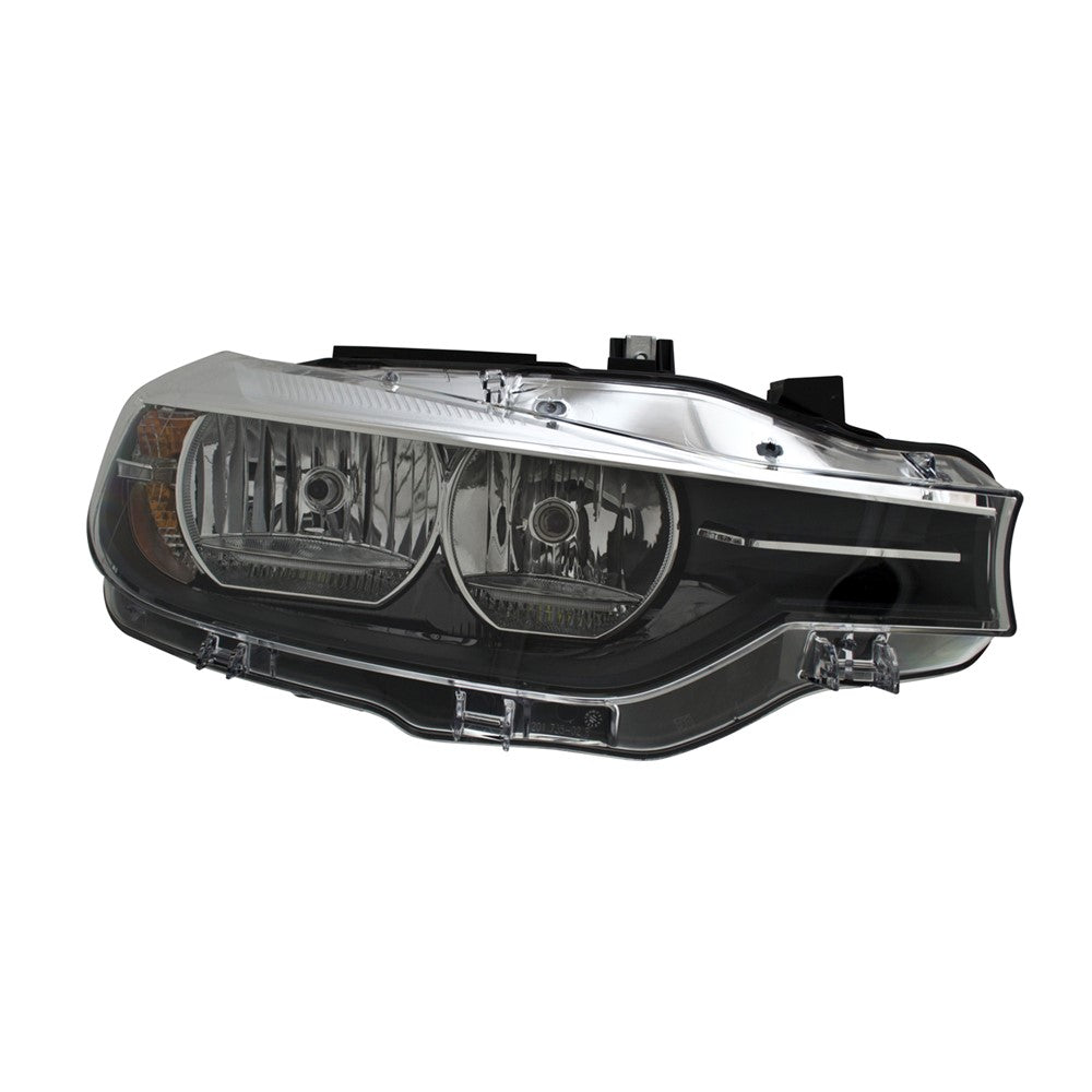 Front Right Passenger Side Halogen Headlight Assembly 2016-2018 Bmw 320i, 328i, 330i, 328i Xdrive, 320i Xdrive, 328d, 328d Xdrive, 328i Gt Xdrive