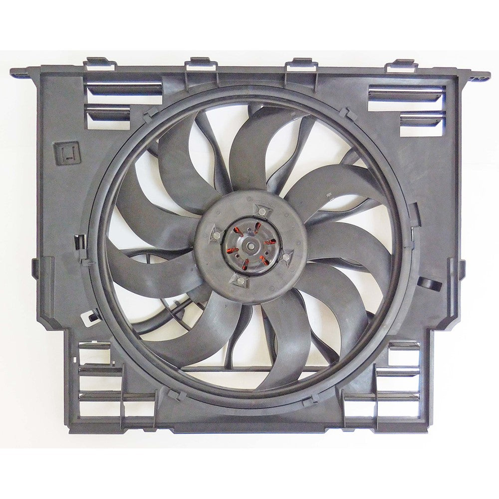 Radiator And Condenser Fan Assembly With One Big Fan 2018 Bmw 530i, 530i Xdrive, 540i, 540i Xdrive, 530e, 530e Xdrive, 540d Xdrive