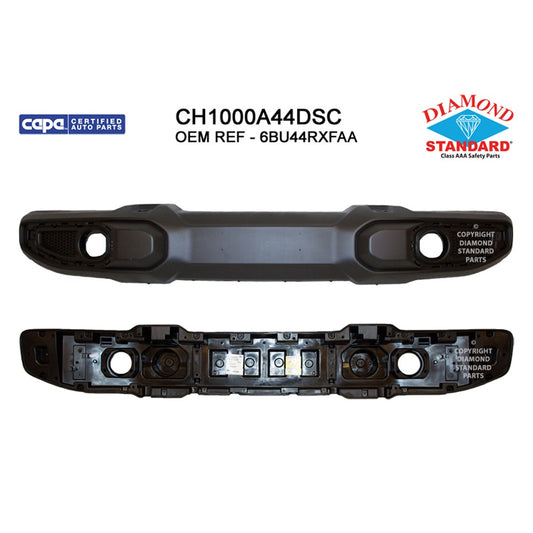 Front Bumper Cover And Absorber 2018-2025 Jeep Wrangler, Gladiator