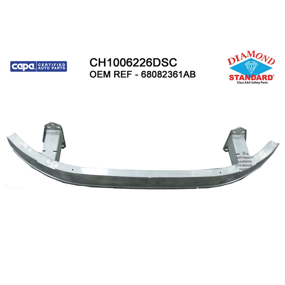 Front Bumper Impact Bar 2013-2016 Dodge Dart