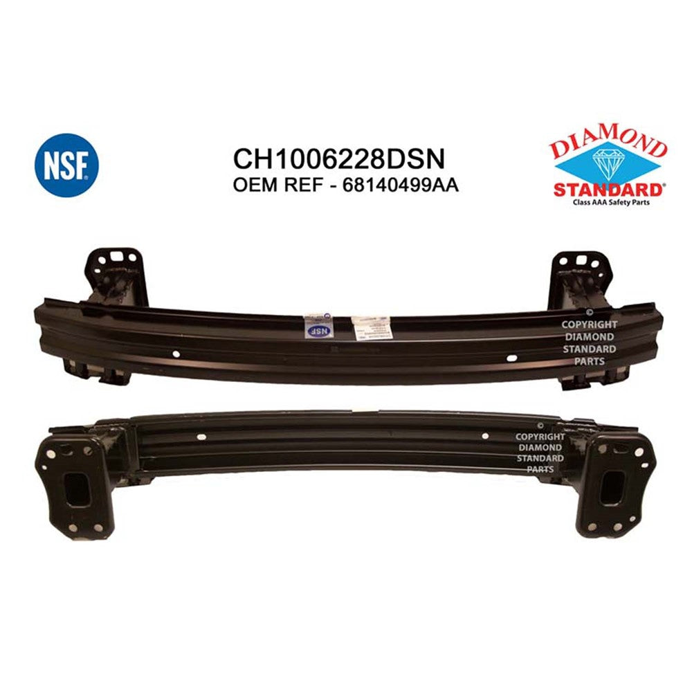 Front Bumper Impact Bar 2014-2018 Jeep Cherokee