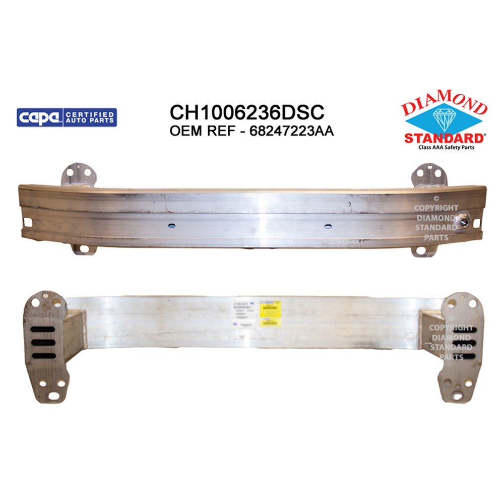 Front Bumper Impact Bar 2015-2018 Jeep Renegade & Fiat 500x