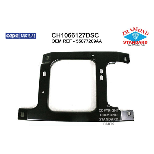 Front Left Front Driver Side Bumper Mounting Bracket [face Bar To Mount Plate] Made Of Steel 2002-2009 Dodge Ram 1500, Ram 2500, Ram 3500