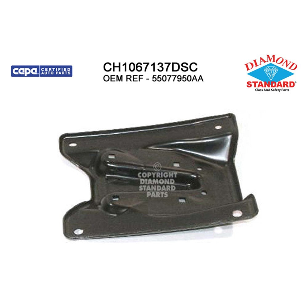 Front Right Front Passenger Side Bumper Bracket 2006-2008 Dodge Ram 1500