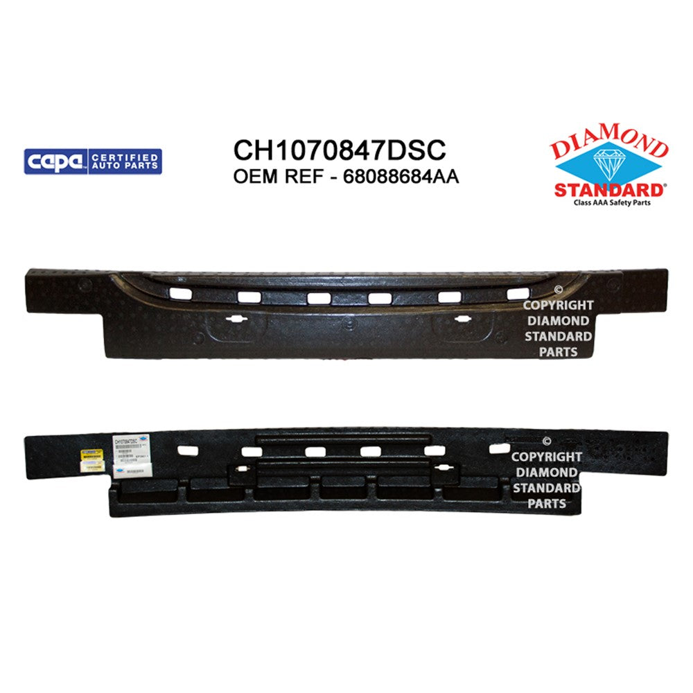 Front Bumper Impact Absorber 2011-2019 Dodge Journey