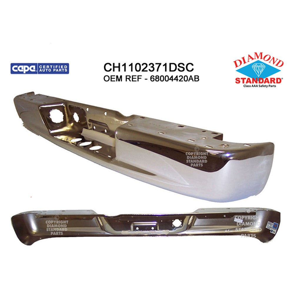 Rear Step Bumper Face Bar 2002-2009 Dodge Ram 1500, Ram 2500, Ram 3500