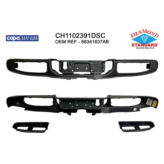 Rear Step Bumper Face Bar 2020-2025 Jeep Gladiator
