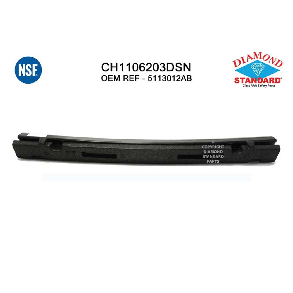 Rear Bumper Impact Bar 2001-2007 Chrysler Town & Country, Voyager & Dodge Caravan