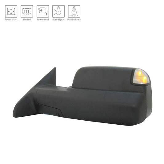 Left Driver Side Door Mirror 2013-2018 Ram 2500, 3500