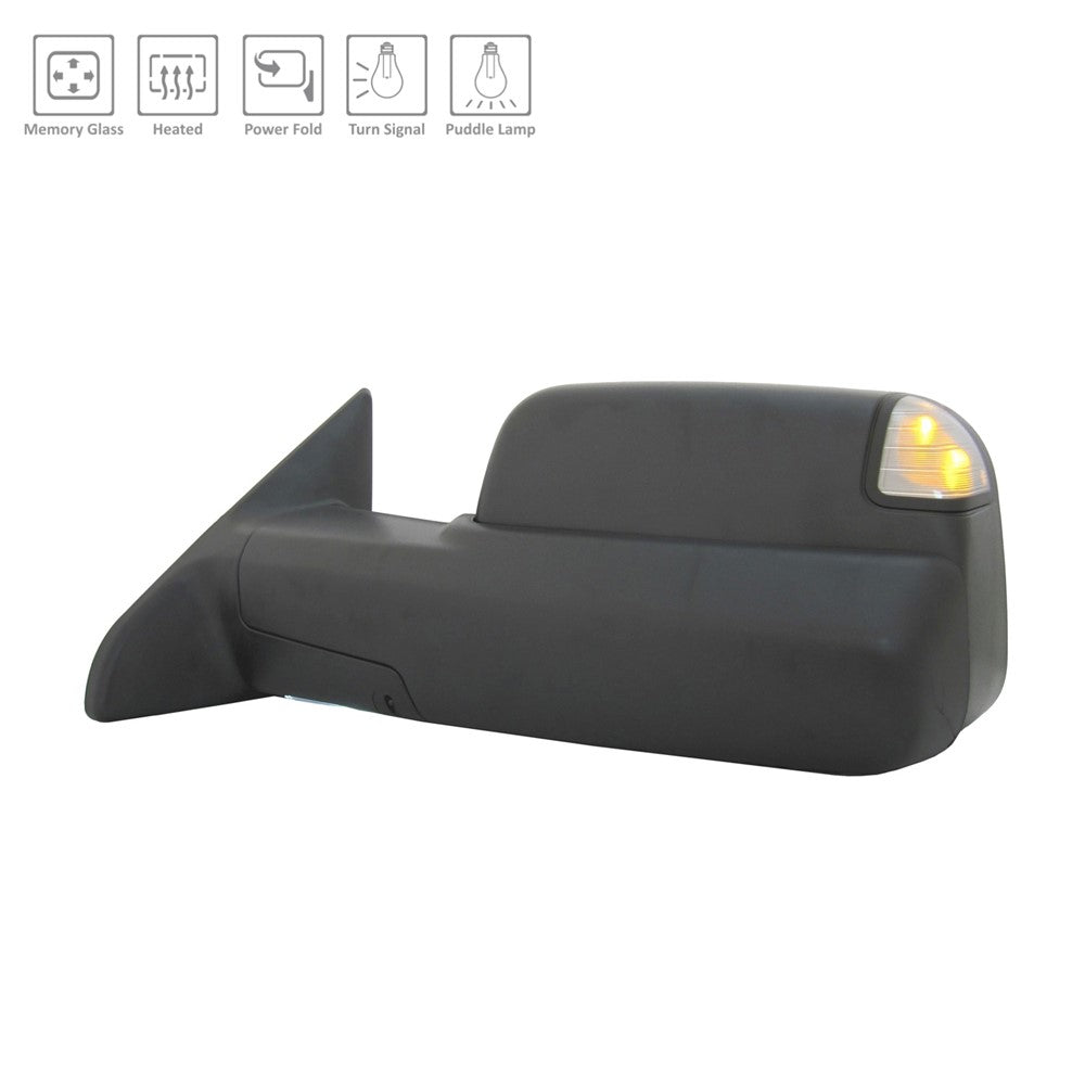 Left Driver Side Door Mirror 2013-2018 Ram 2500, 3500