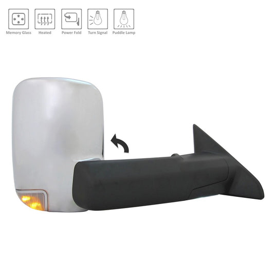 Right Passenger Side Door Mirror 2015-2018 Ram 2500, 3500